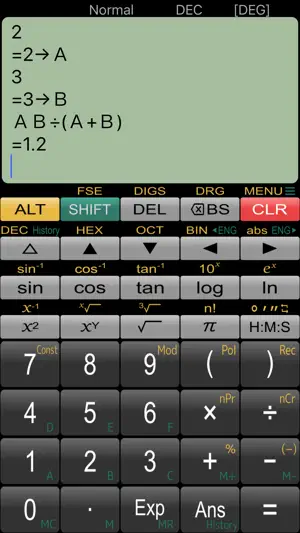 Panecal Plus Sci. Calculator screenshot 3