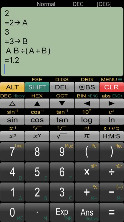 Screenshot 3 von 4 zu Panecal Plus Sci. Calculator