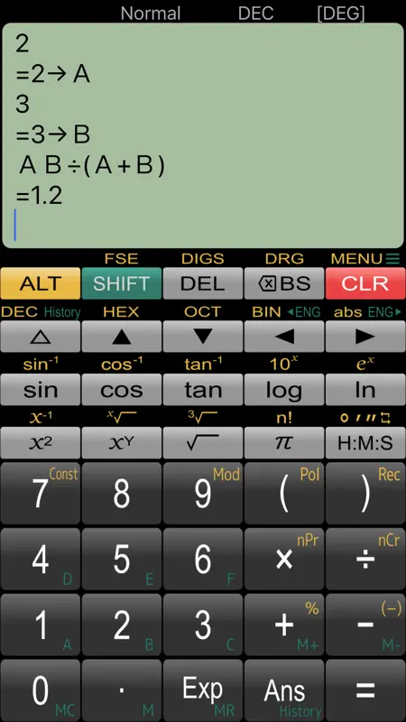 関数電卓 Panecal Plus screenshot 3 of 4