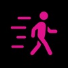 Pink Drift: Walking Tracker icon