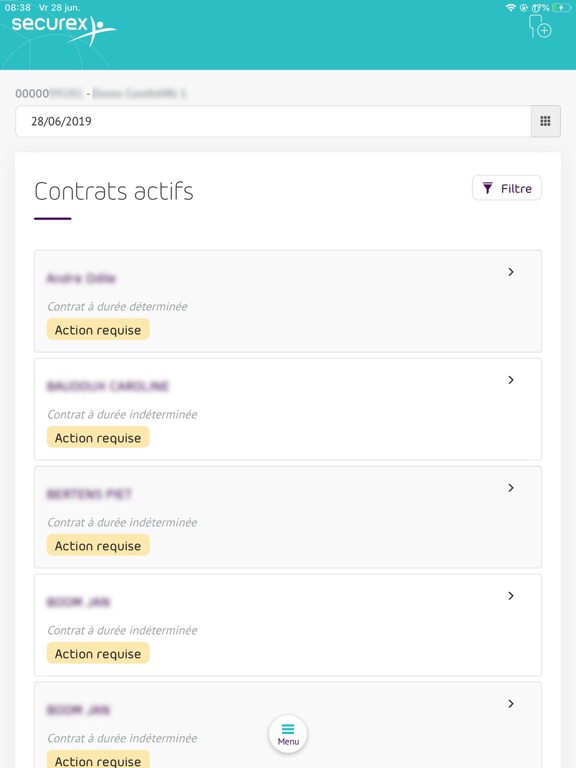 Screenshot #4 pour Securex MyDimona