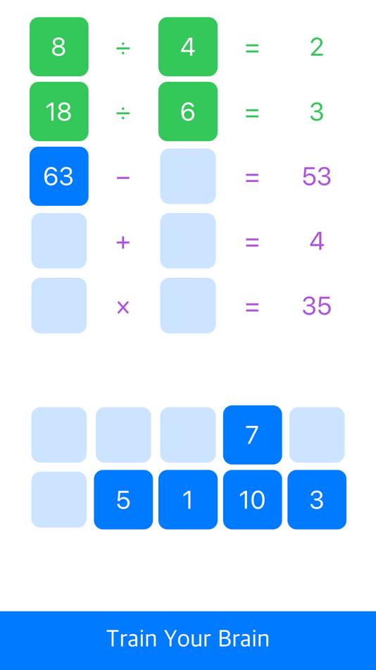 #7. Math Games - Mental Arithmetic (iOS) Podle: Pavel Agandeev