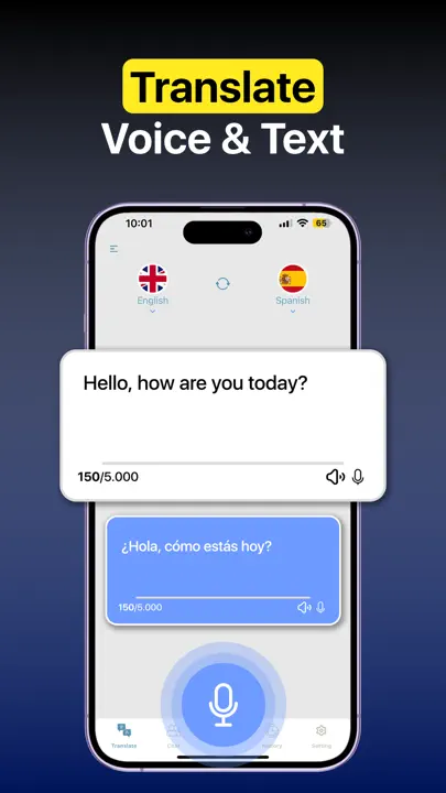 AI Translator: Voice Translate iPhone Screenshot 2