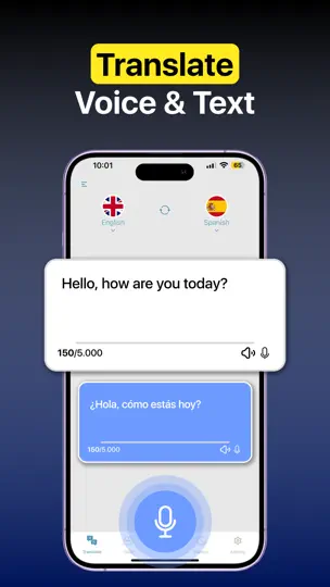 Screenshot von AI Translator: Voice Translate auf dem iPhone 2