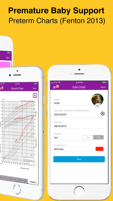 Baby Growth Chart Percentile Screenshot