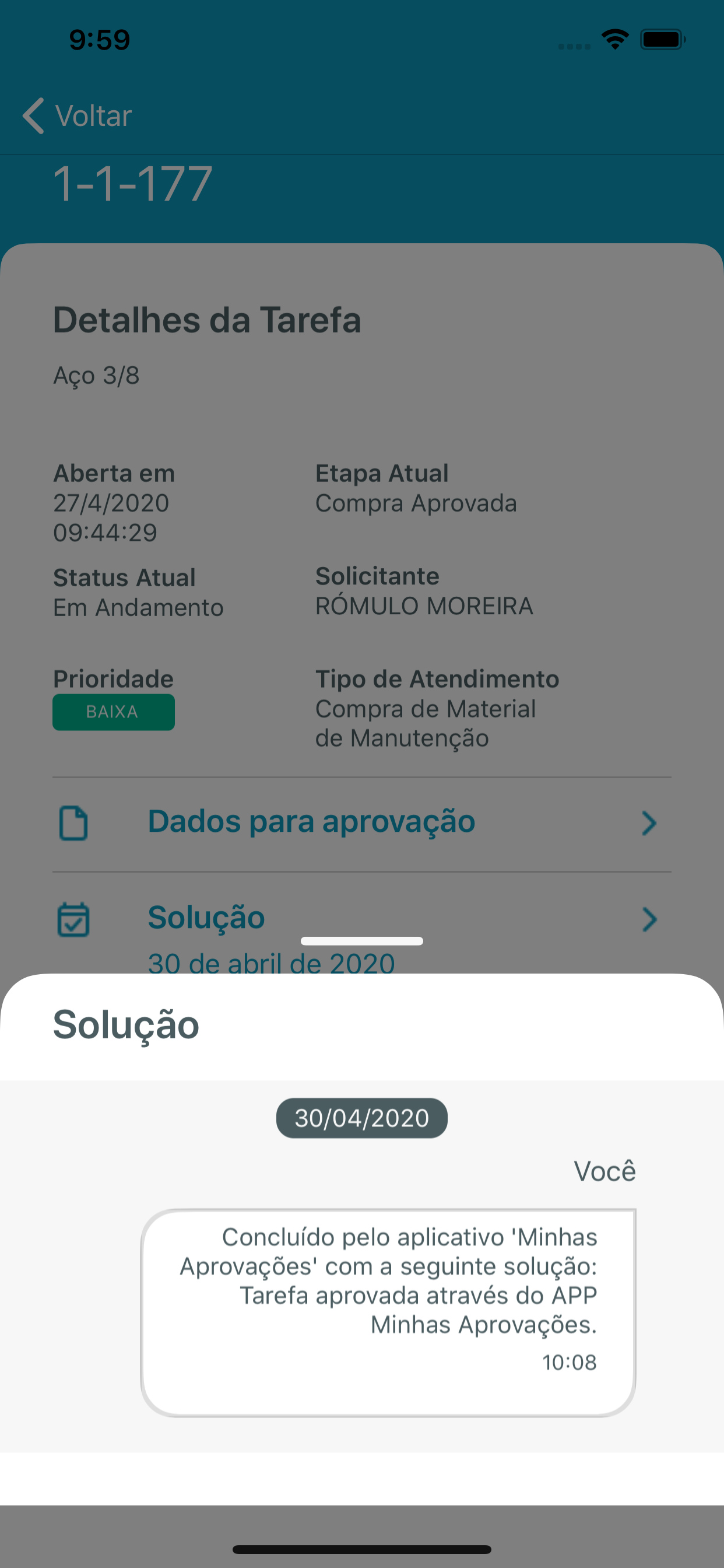 Minhas Aprovações
