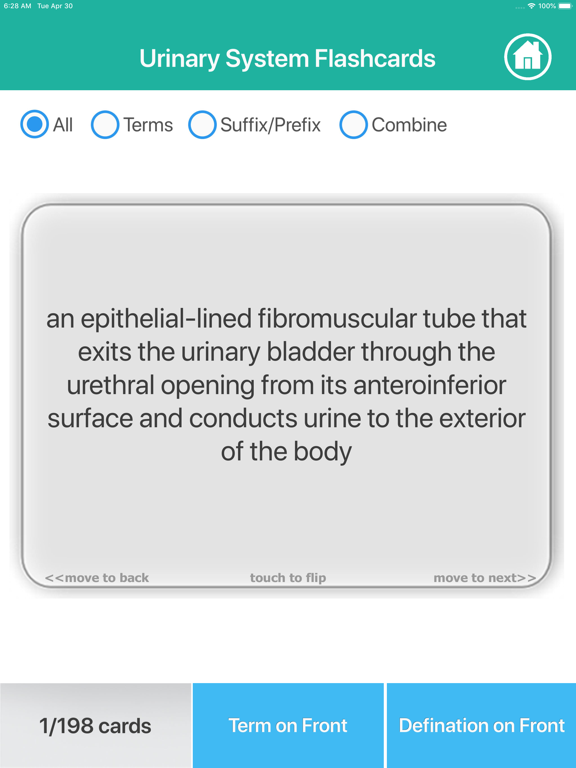 Urinary System Medical Terms iPad screenshot