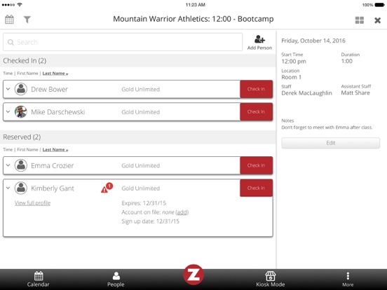 Screenshot #5 pour Zen Planner Staff App