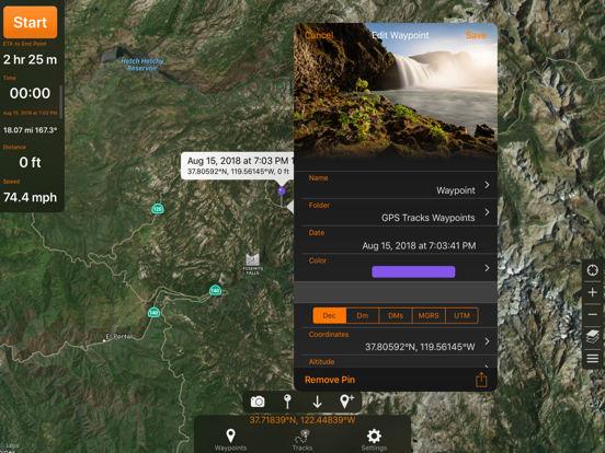 GPS Tracks iPad app afbeelding 2