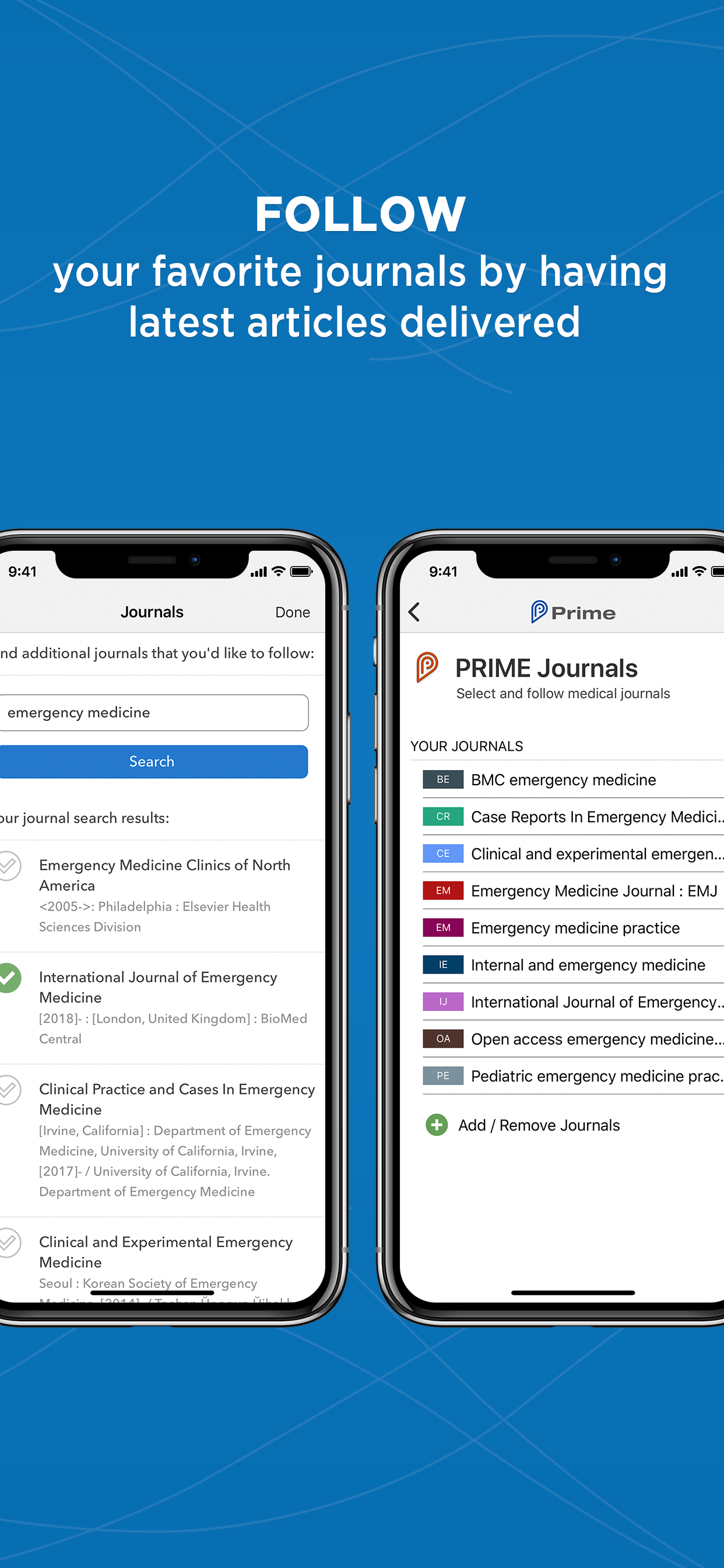 Prime: PubMed Journals & Tools