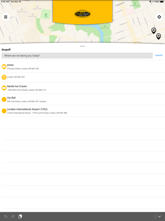 London Taxi. iPad screenshot 3 - Travel app