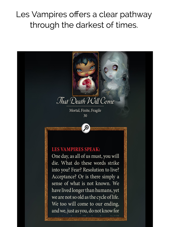 Les Vampires Oracle iPad screenshot 4 - Lifestyle app