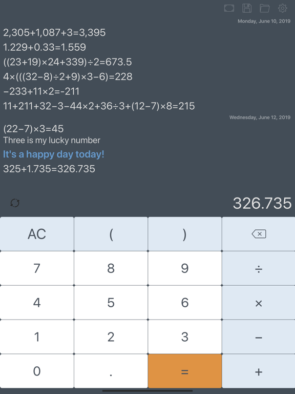 Calculator with History Tape iPad screenshot 8 - Productivity app
