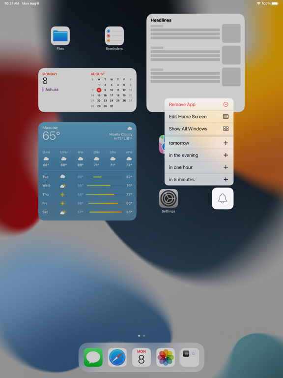 Reminder, simple & useful iPad screenshot 4 - Productivity app