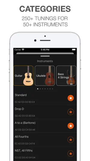 Tuner - Guitar, Ukulele, Bass screenshot 3