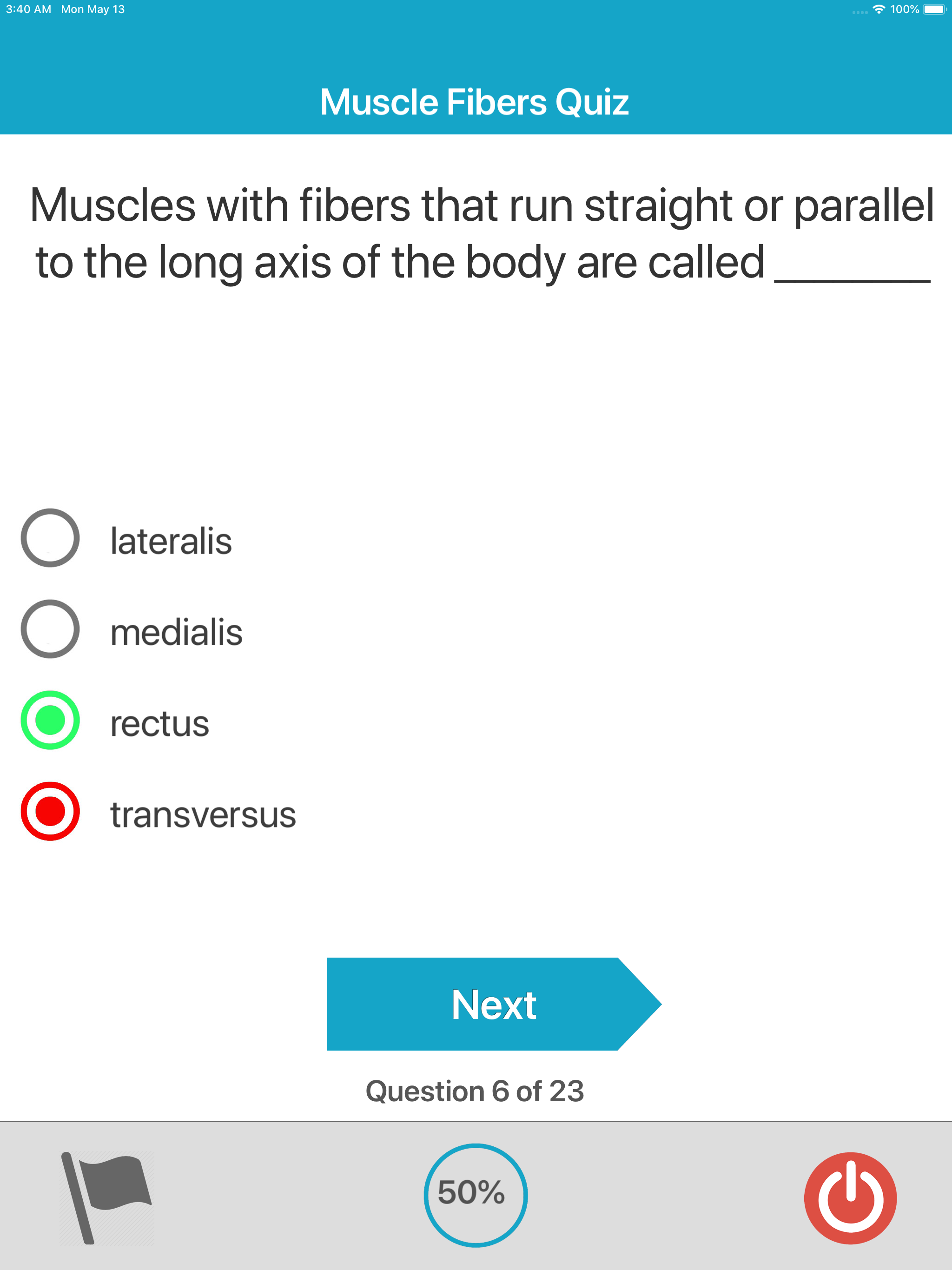Muscular System Quizzes screenshot 12