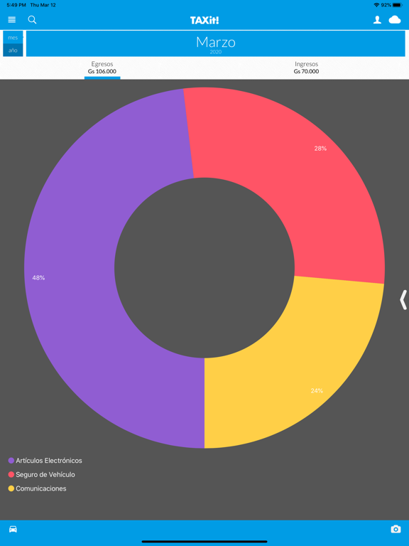 TAXit! iPad screenshot 5 - Finance app