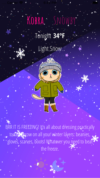 Screenshot of Weather Cats