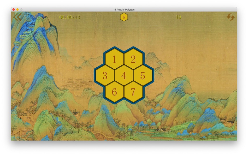#5. 15 Puzzle Polygon (macOS) 게시자: 振华 许