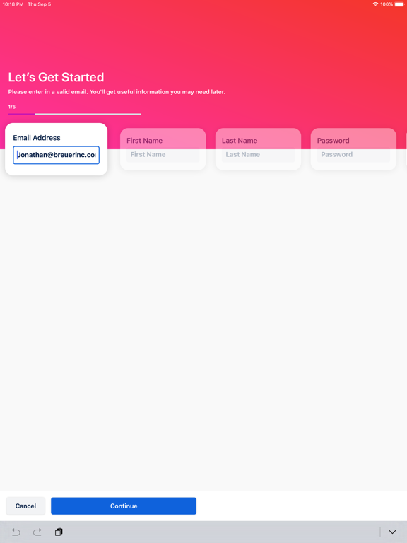 Connect Space iPad screenshot 3 - Business app