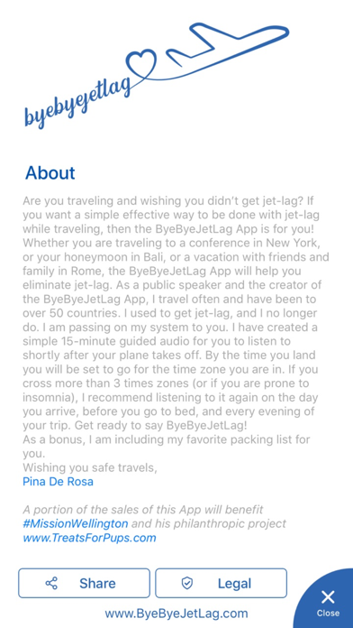 Screenshot #3 pour ByeByeJetLag