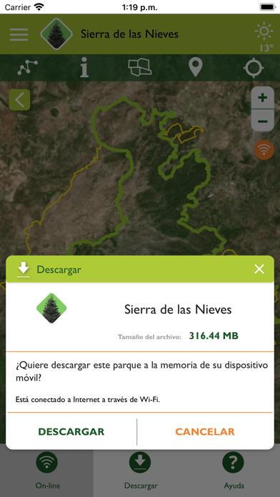 Parques Nacionales Screenshot