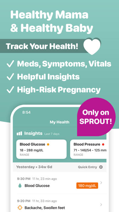 Pregnancy Tracker by Sprout Screenshot 2 - AppWisp.com Pregnancy Tracker by Sprout Screenshot 2 - AppWisp.com