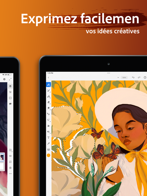 Adobe Fresco: Esquisse, Dessin Screenshots