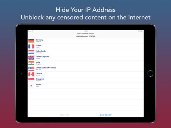 Screenshot #4 pour Lifetime Premium VPN PRO