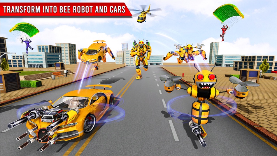 #1. Bee Robot Transform Game 3D (iOS) 来自: Omar Irshad
