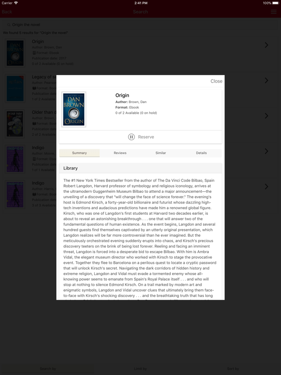 Buckeye Public Library System iPad screenshot 4 - Education app