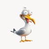Goofy Seagull Stickers App Icon