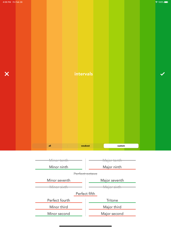 Auricula: Interval Ear Trainer iPad screenshot 2 - Music app