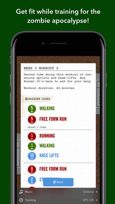 Zombies, Run! 5k Training screenshot 1