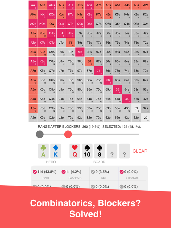 Preflop+ Poker GTO Nash Chartsのおすすめ画像3