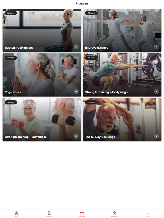 Exercise for Older Adults iPad screenshot