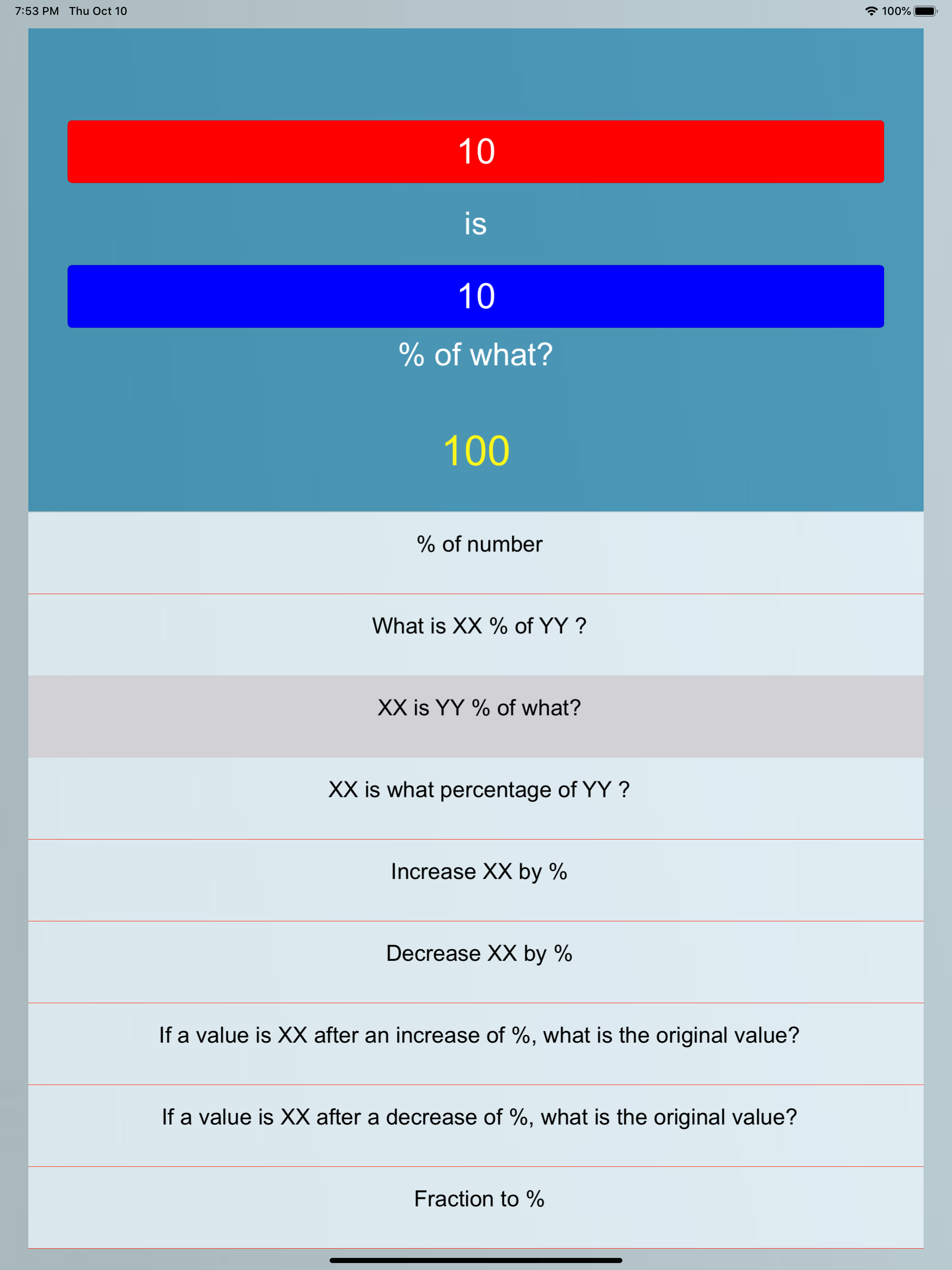 Percent Pro screenshot 9