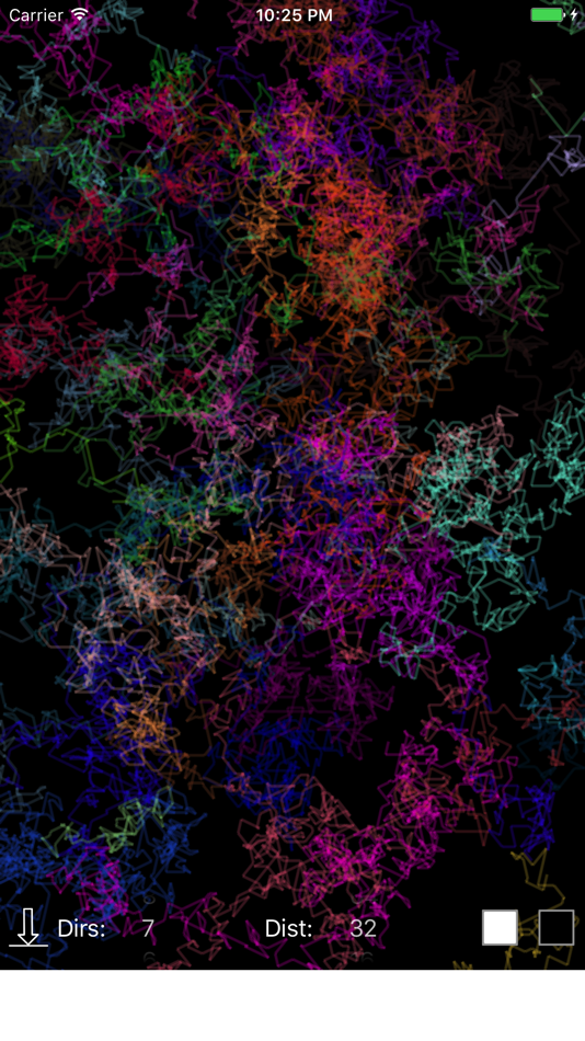 #1. Random Walk Simulator (iOS) 由: Kentaro Wada