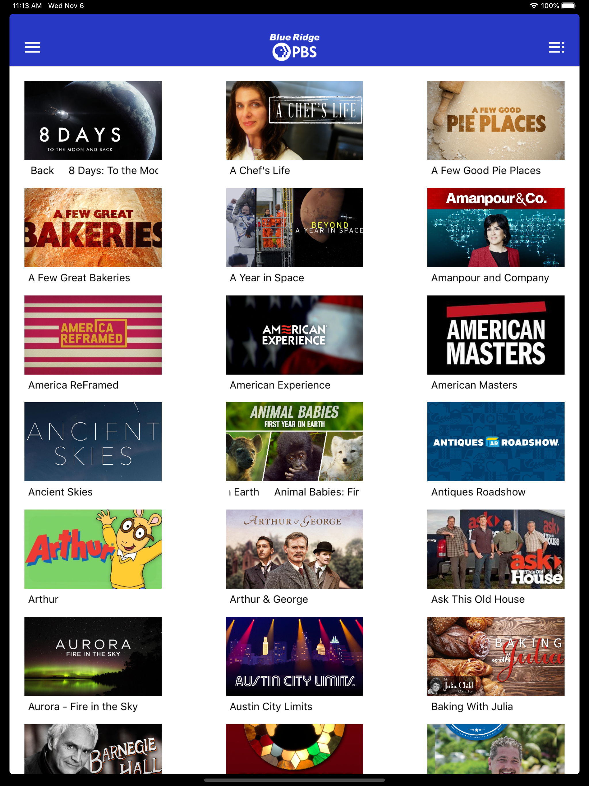Blue Ridge PBS App