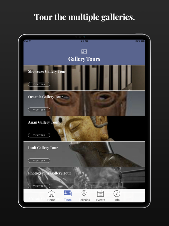 The Schumacher Gallery App iPad screenshot 2 - Reference app
