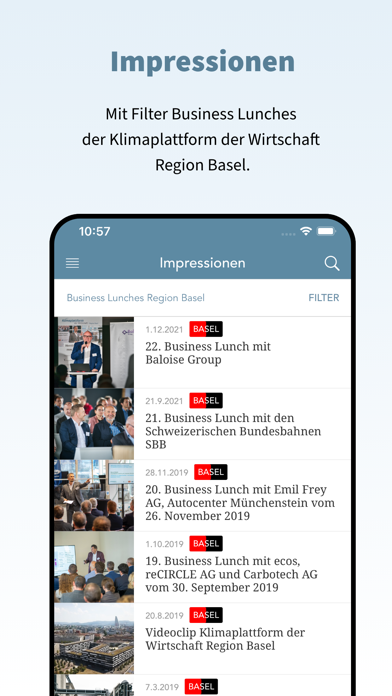 Klimaplattform der Wirtschaft Screenshot