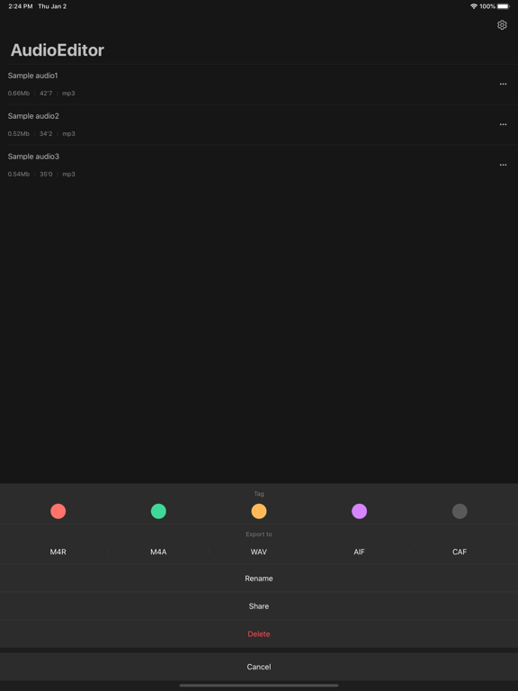 Screenshot #6 pour AudioÉditeur - Éditeur musique
