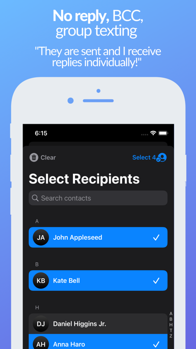 Fext | SMS & Mass Text Message Screenshot
