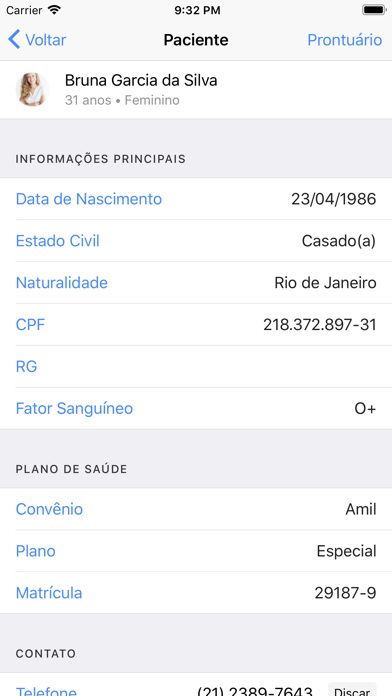 Consultório Live VBB Software Screenshot