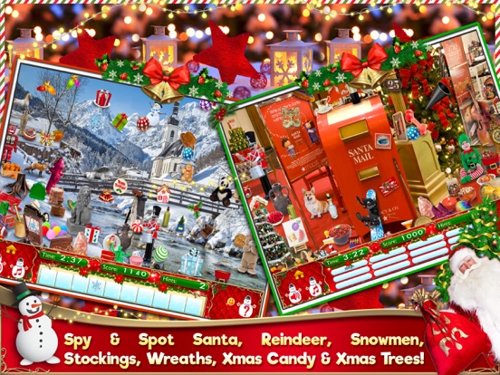 Hidden Object Christmas Puzzle iPad screenshot