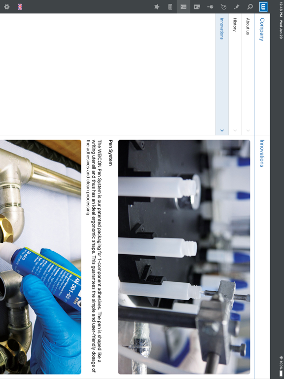 WEICON iPad screenshot 7 - Business app