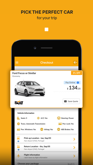Rentcars: Car rental Screenshot