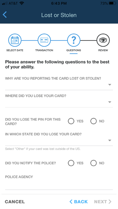 CCFCU Credit Screenshot
