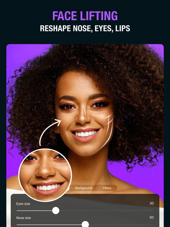 Tingo: AI Face Editor Retouch iPad screenshot 4 - Photo & Video app