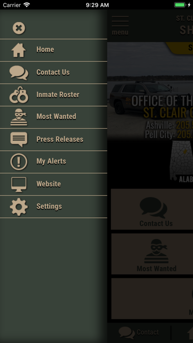St Clair County AL Sheriff Screenshot